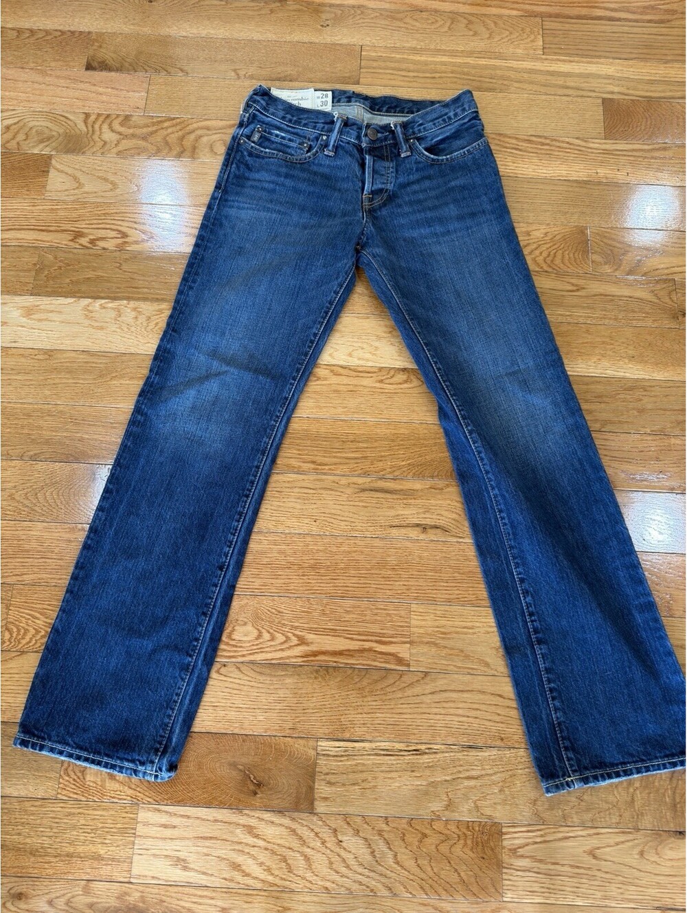 Abercrombie & Fitch Women’s Classic Straight Leg Jeans W28 L30 Blue Denim
